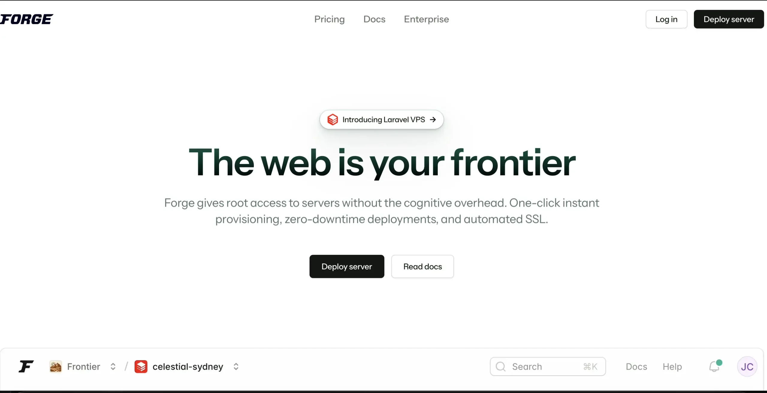 آموزش استفاده از Laravel Forge برای استقرار پروژه لاراول